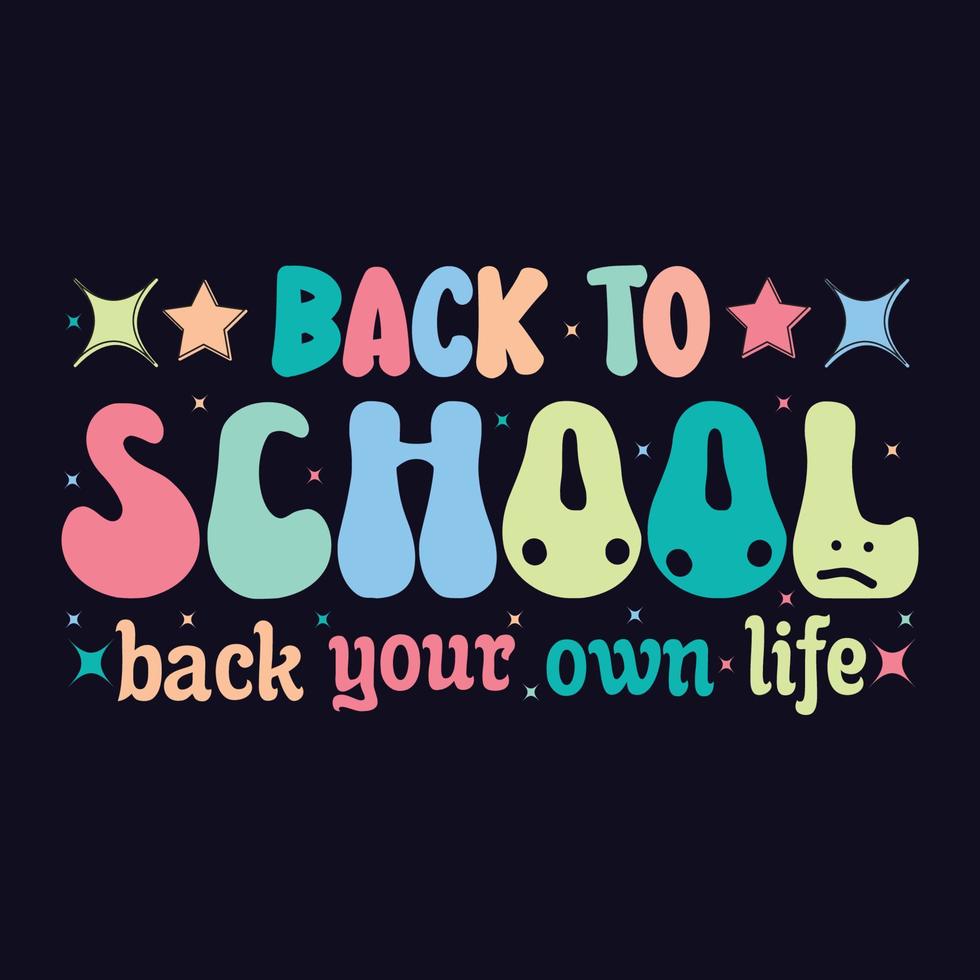 Back to school t shirt design vector