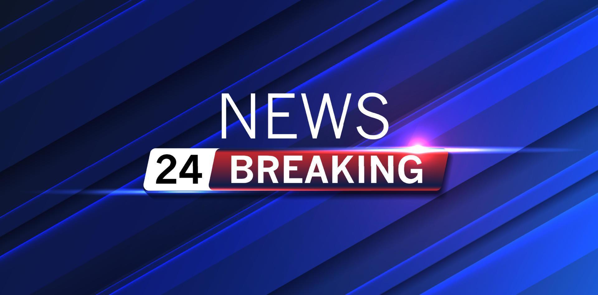 Screen saver on breaking news background Urgent news release on television Breaking news live background 6457219 Vector Art at Vecteezy