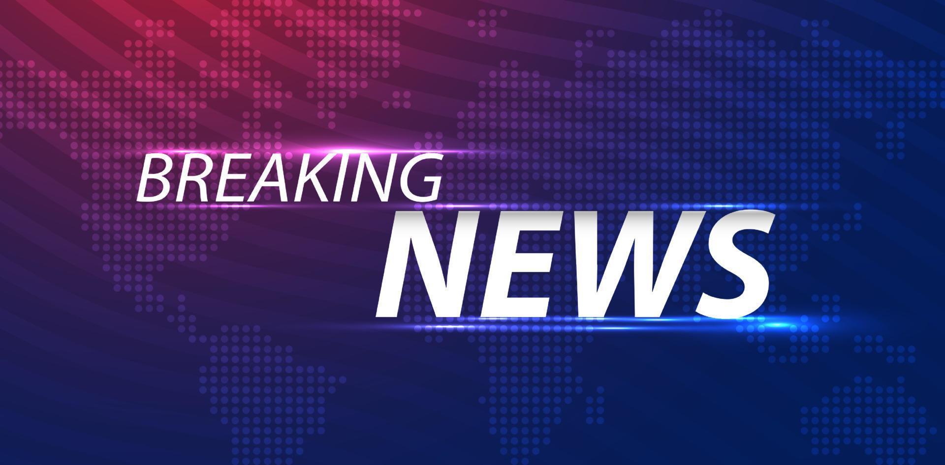 Breaking news background business or technology template. breaking news