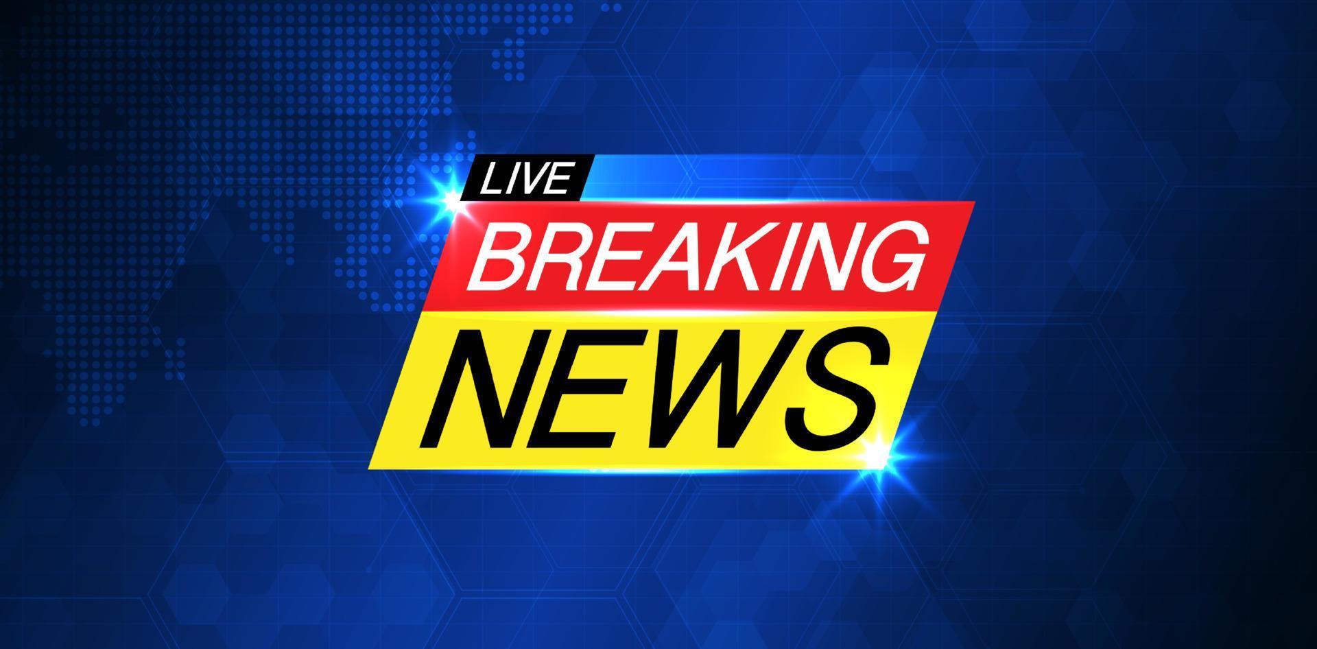 Breaking News Background Business Or Technology Template Breaking News Text On Dark Blue With Earth And World Map Background Tv News Show Broadcast Vector Design Vector Art At Vecteezy