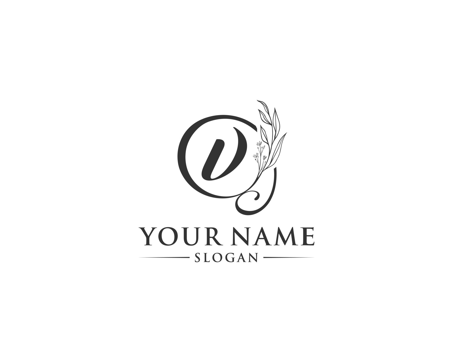 Beautiful letter V logo design logo V vector handwritten logo of