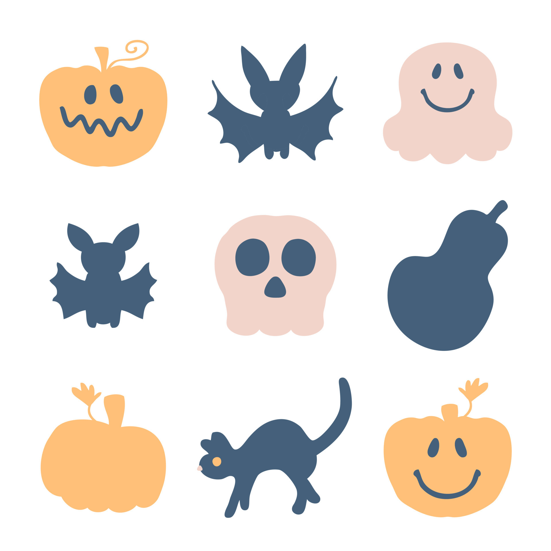 Cute Happy Halloween Characters Spooky Clipart Collection 10586639 Cute Happy Halloween Characters Spooky Clipart Collection 10586639