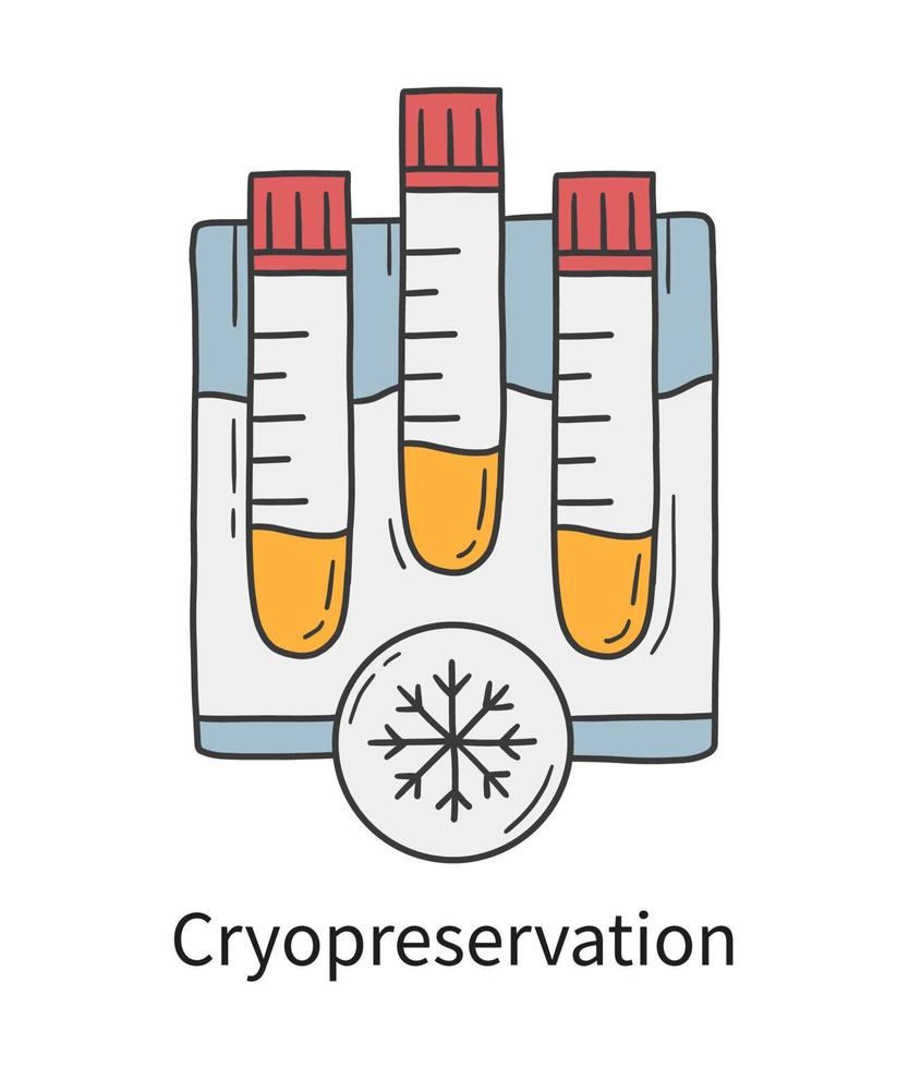 Cryopreservation, egg and sperm donation vector illustration 10587019