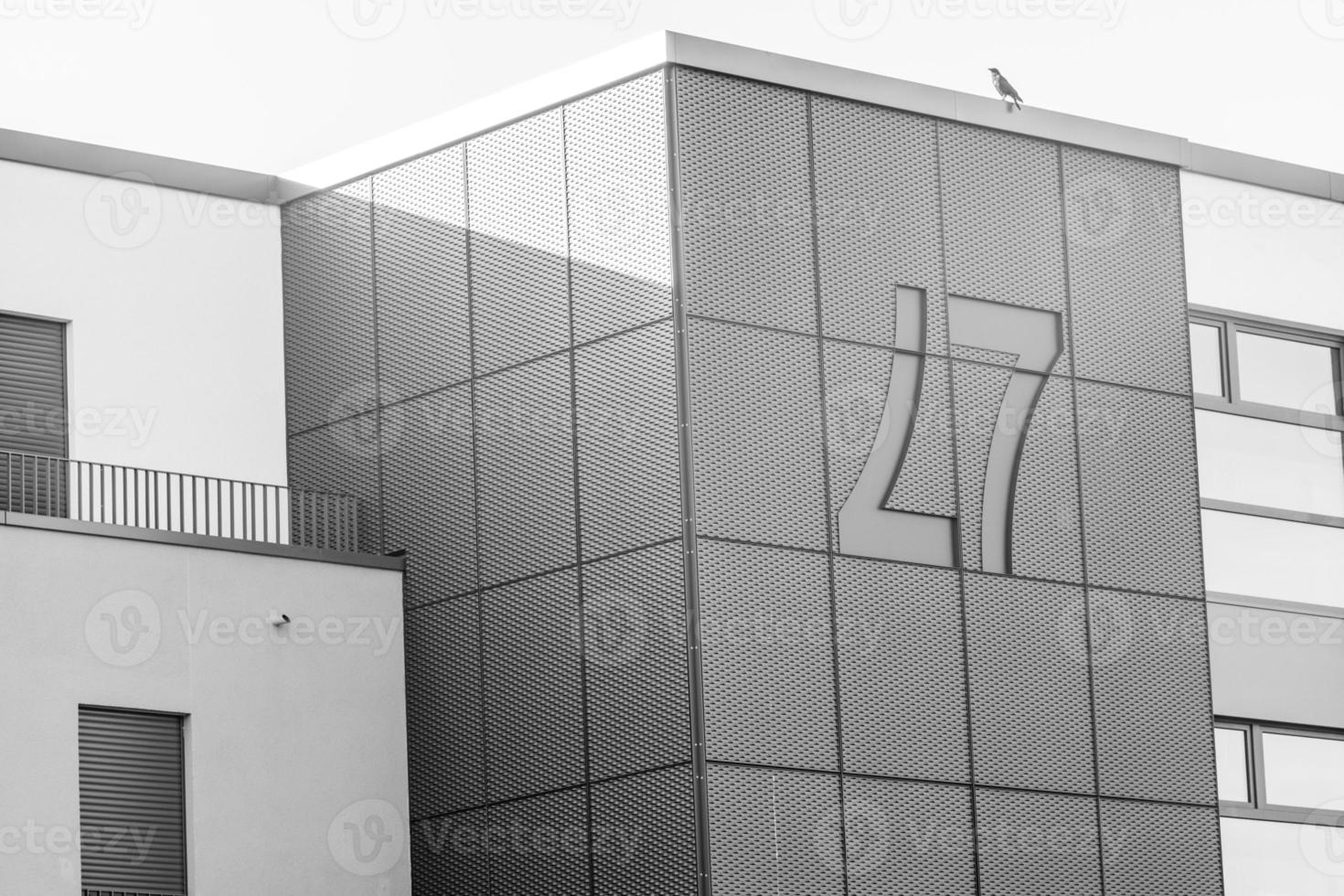 part of a modern building facade photo