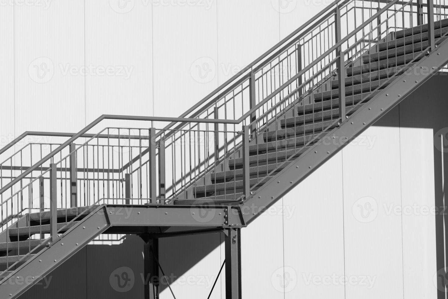 black and white staircase photo