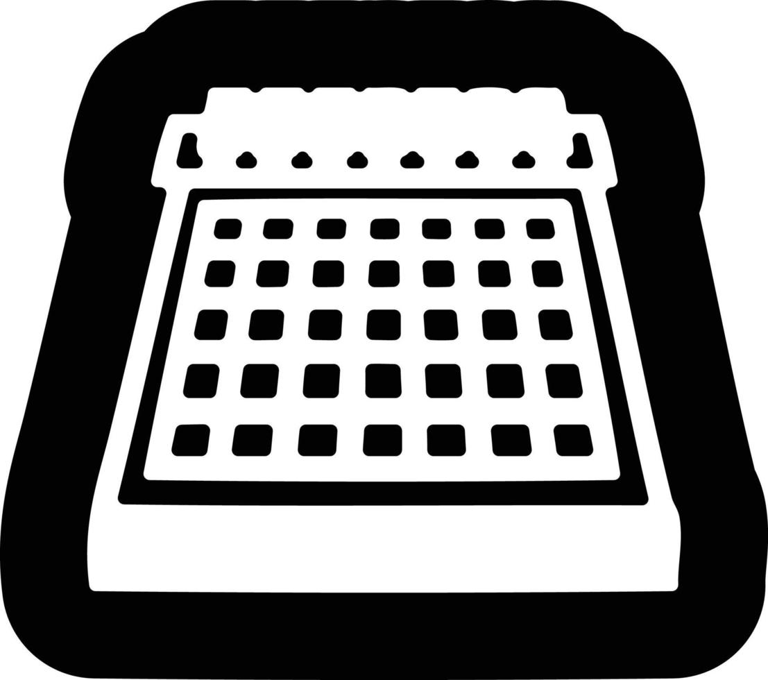 icono de calendario mensual vector