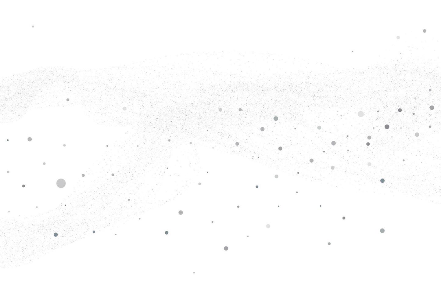 Cloud of confetti, light silver glitter round vector