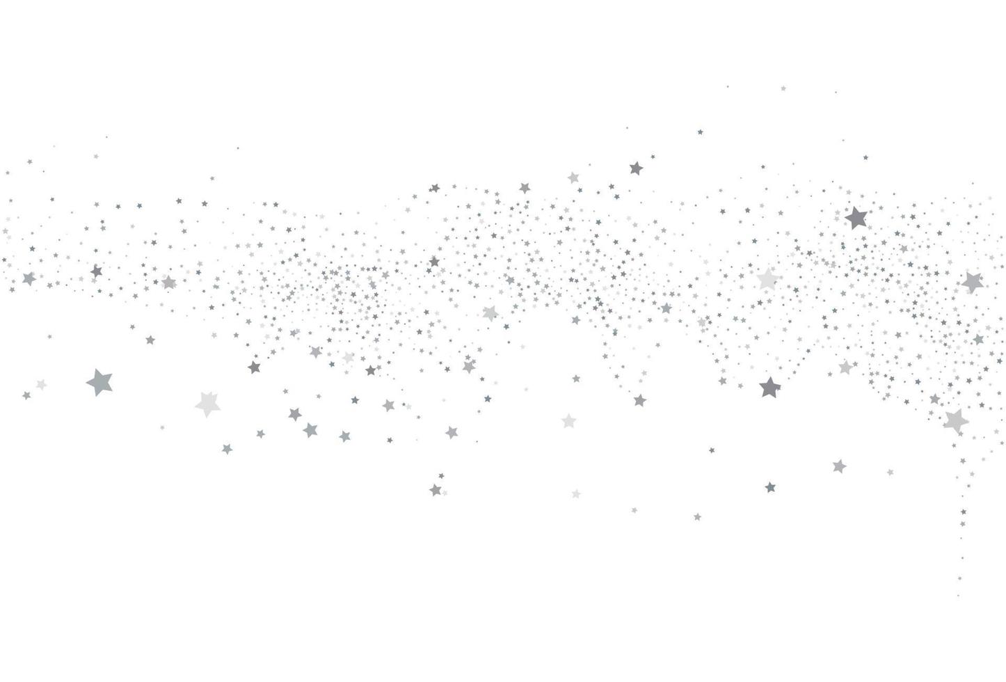 Light silver glitter confetti background. White festive texture. vector