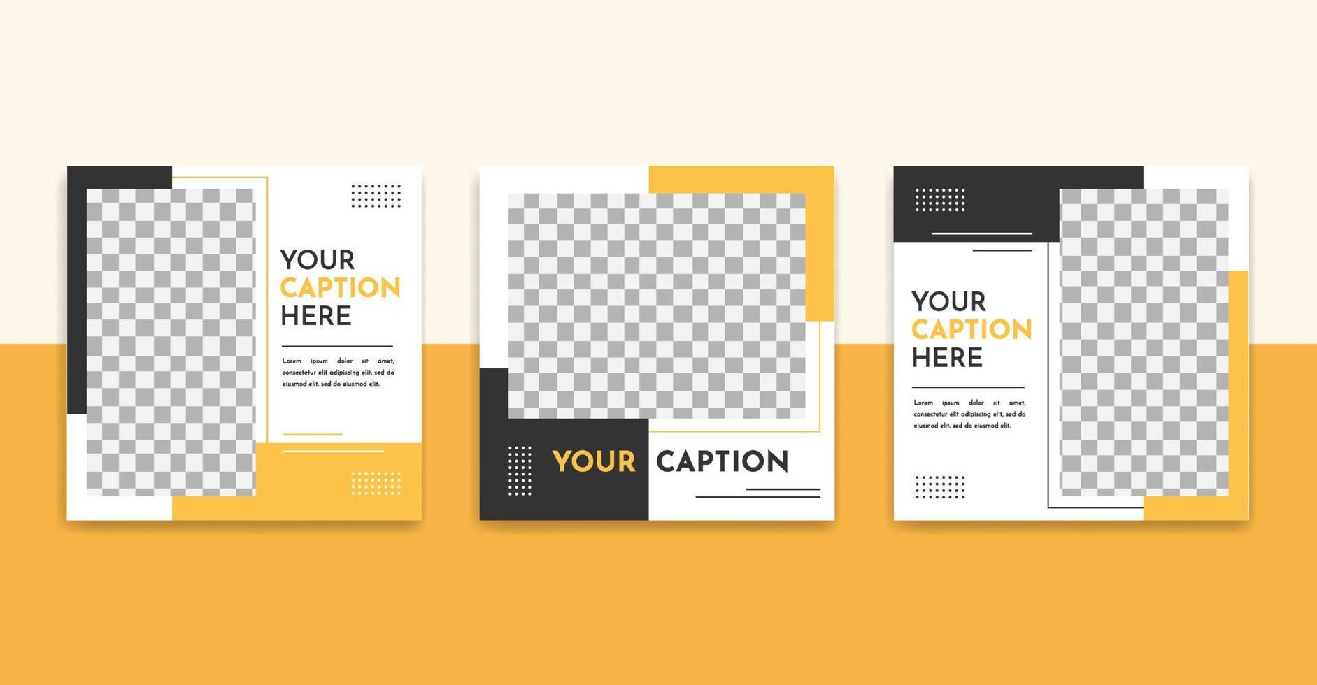 Social Media Post Template vector
