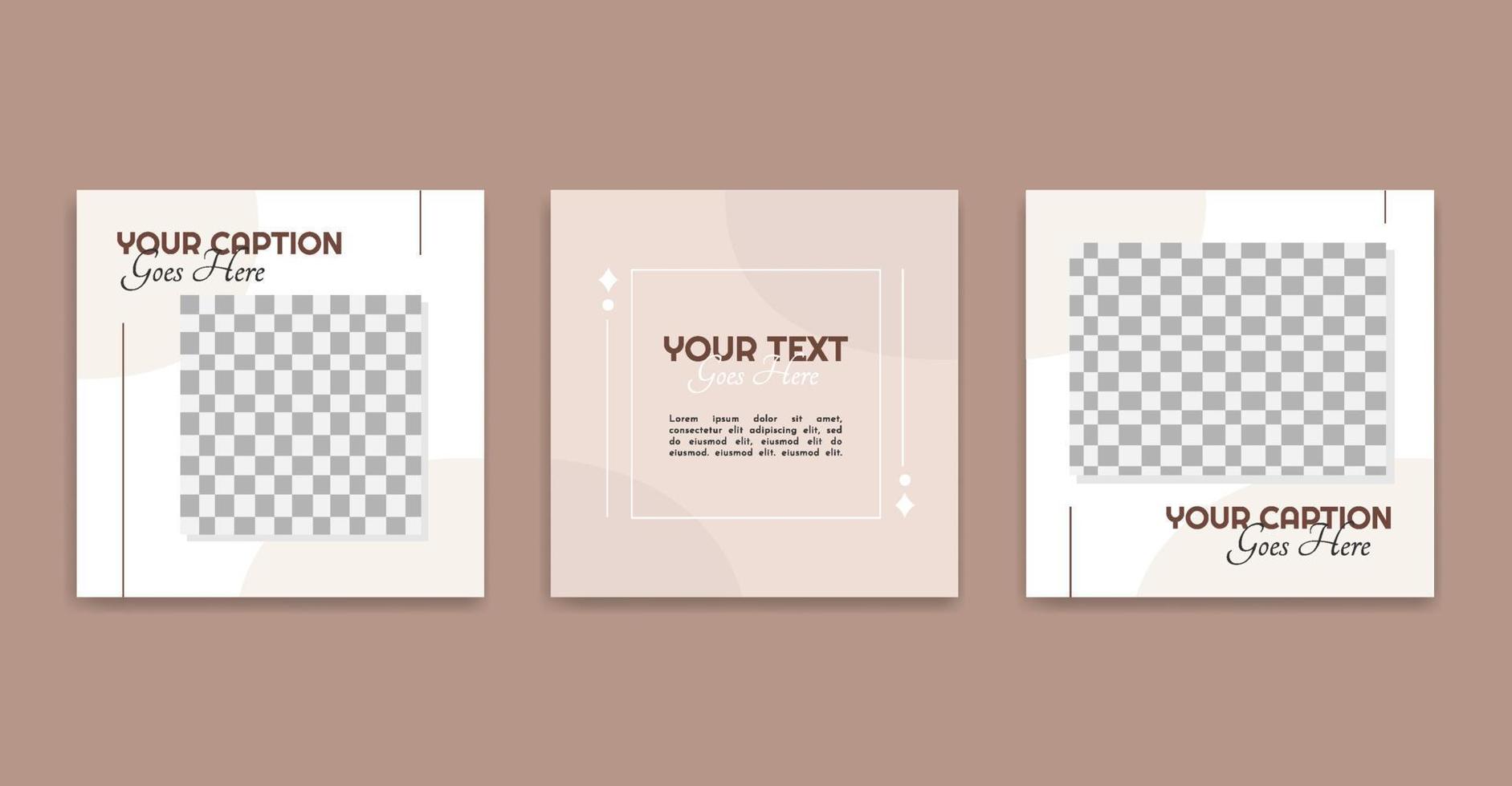 Social Media Post Template vector