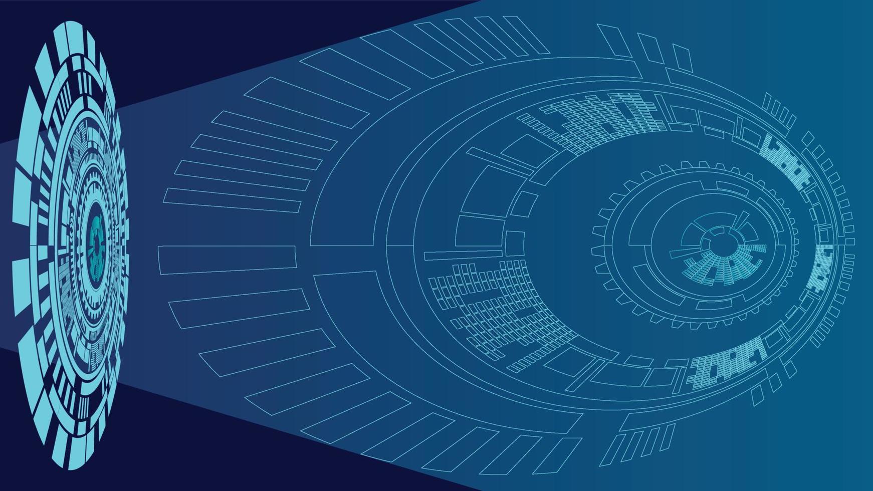 Abstract technology Hi tech communication concept futuristic digital innovation background. vector