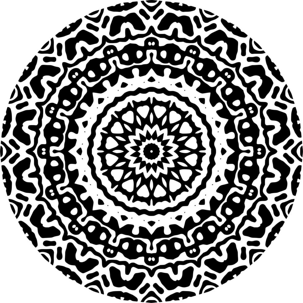 Abstract mandala pattern with circle shape vector