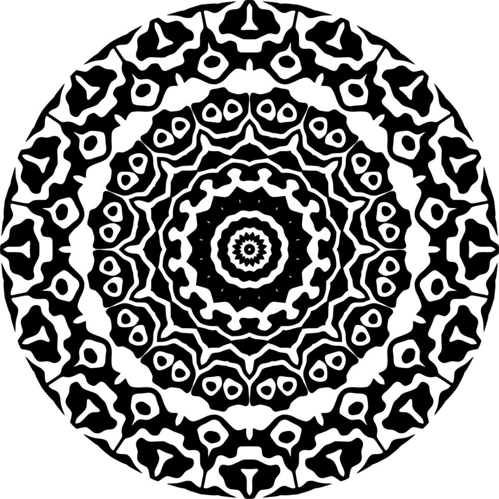 Abstract mandala pattern with circle shape vector
