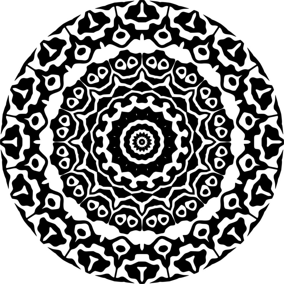 patrón de mandala abstracto con forma de círculo vector