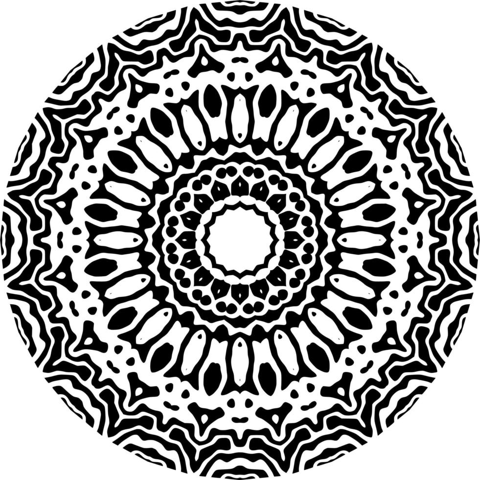 Abstract mandala pattern with circle shape vector