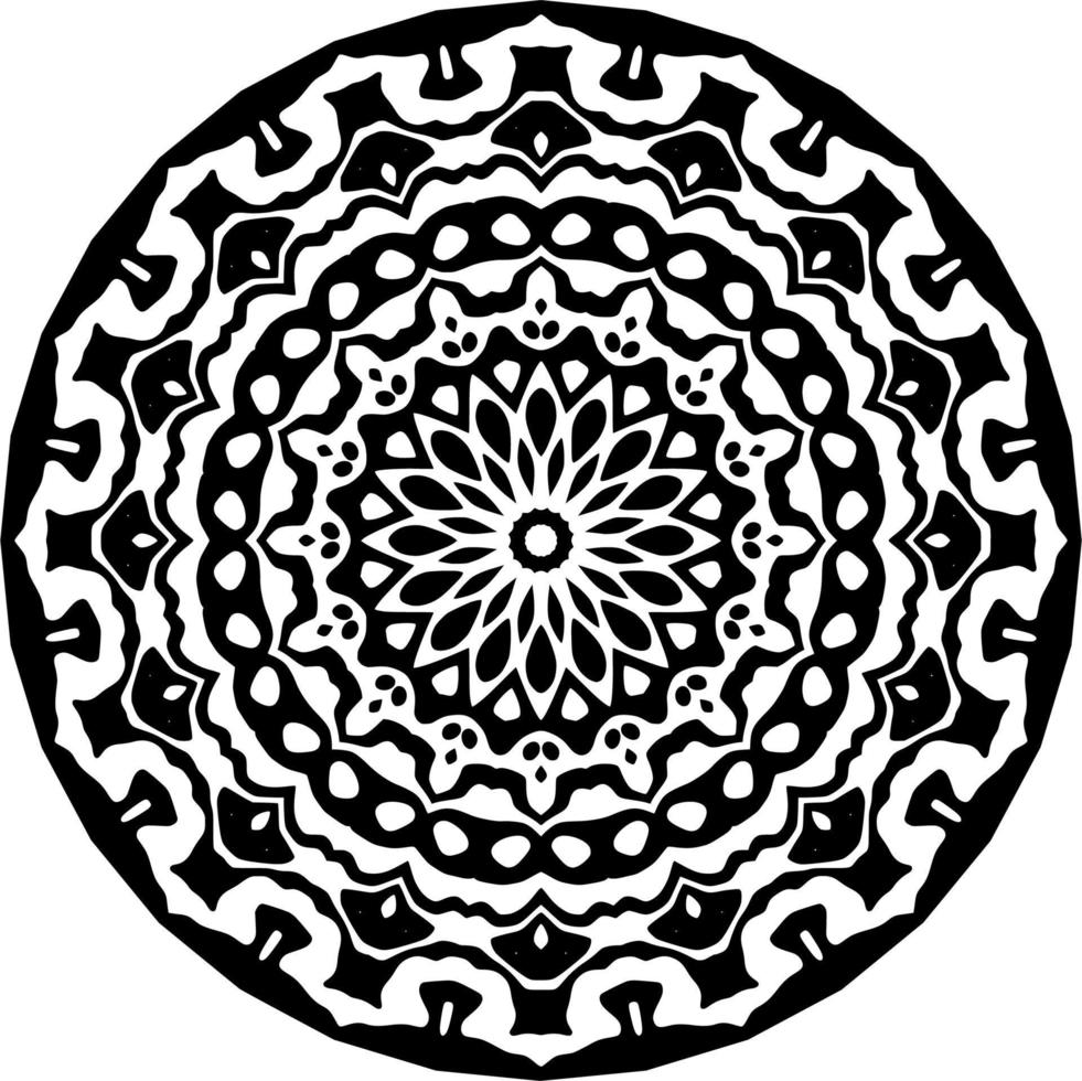 Mandala pattern decoration vector