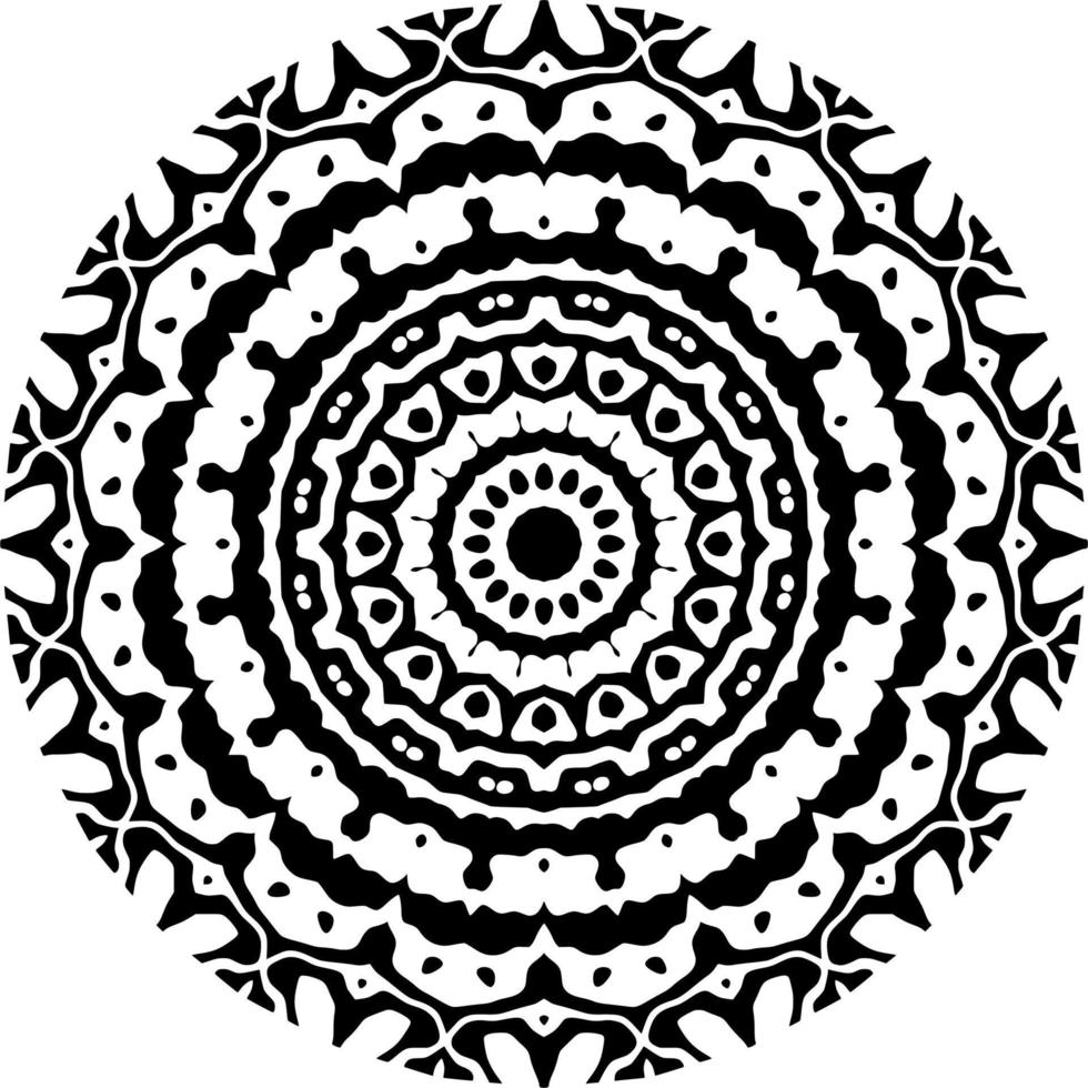Abstract mandala pattern with circle shape vector