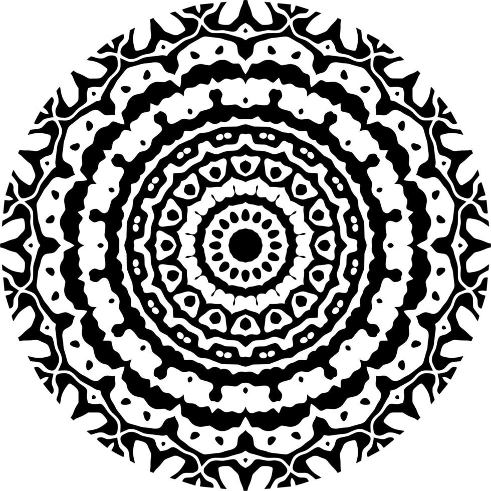 Abstract mandala pattern with circle shape vector