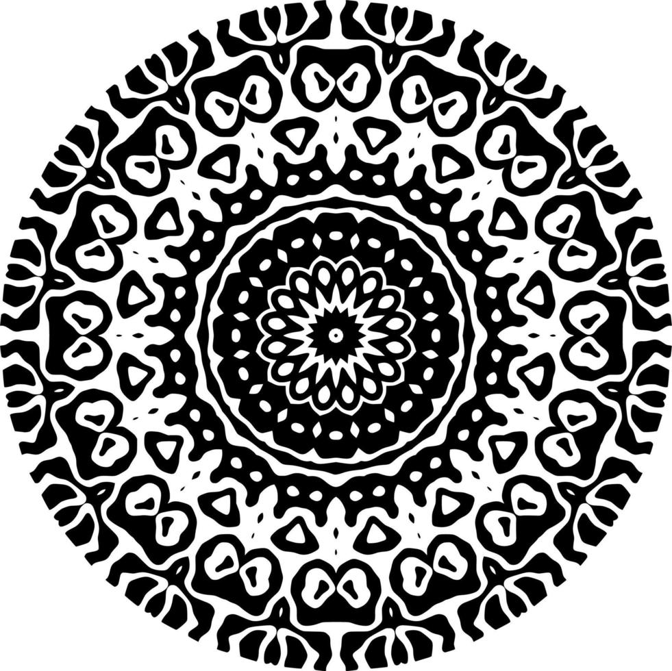 Abstract mandala pattern with circle shape vector