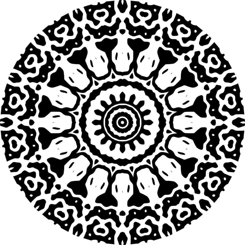 patrón de mandala abstracto con forma de círculo vector