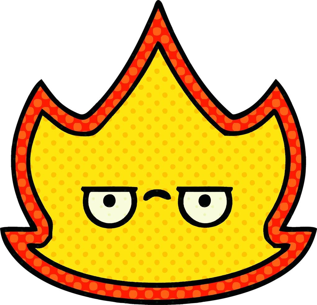 comic book style cartoon fire vector