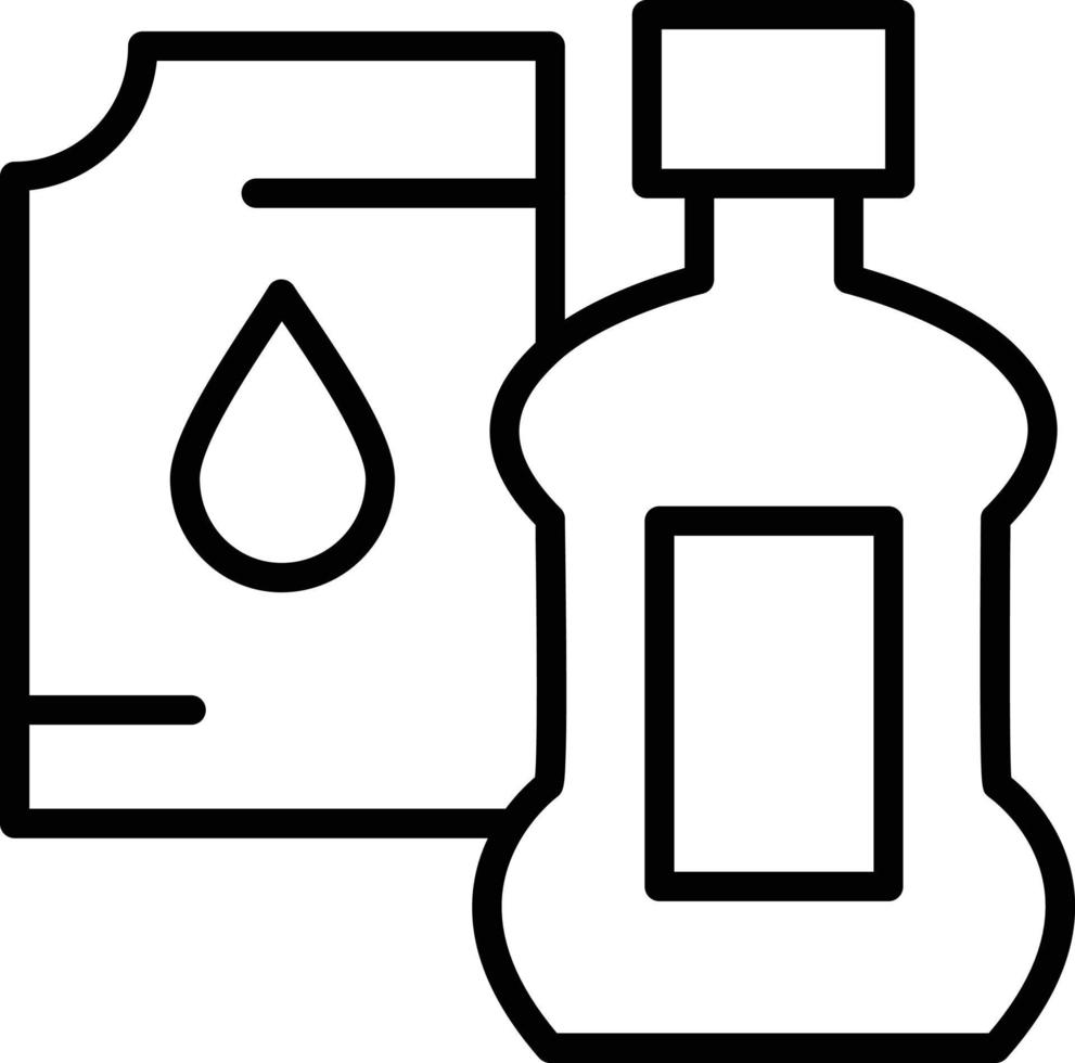 Detergent Line Icon vector