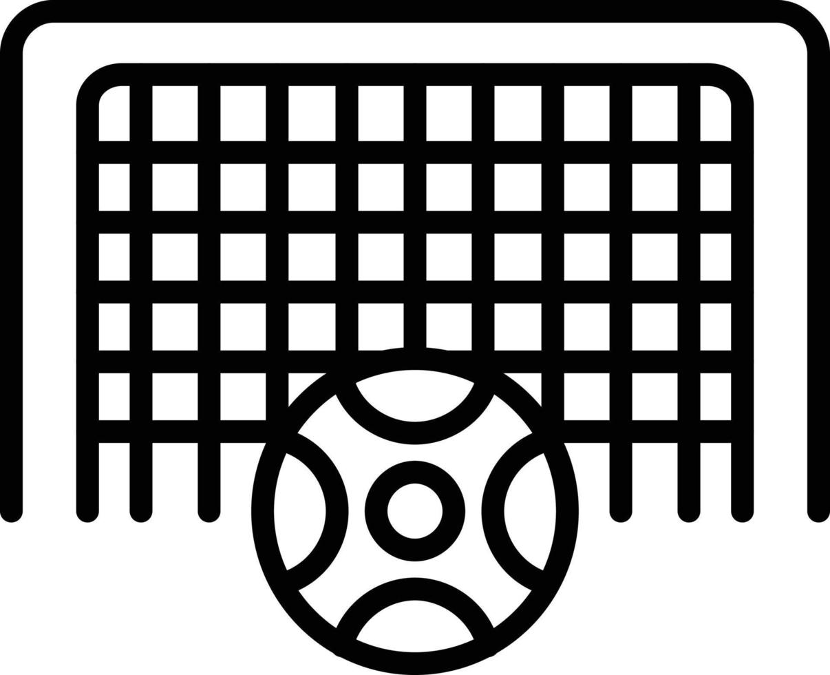 Football Net Line Icon vector