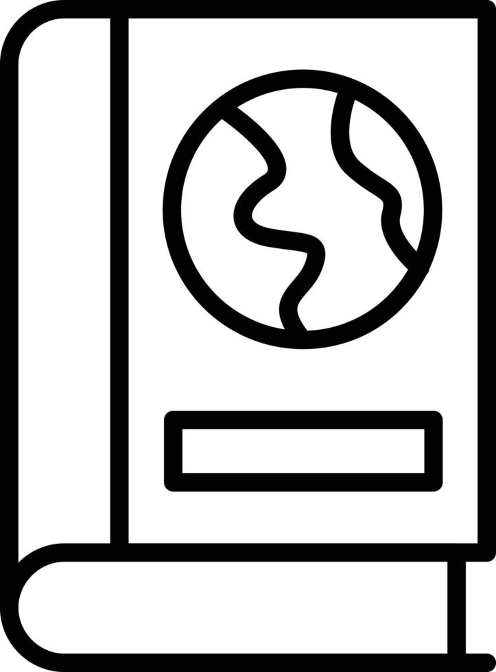 Global Education Line Icon vector