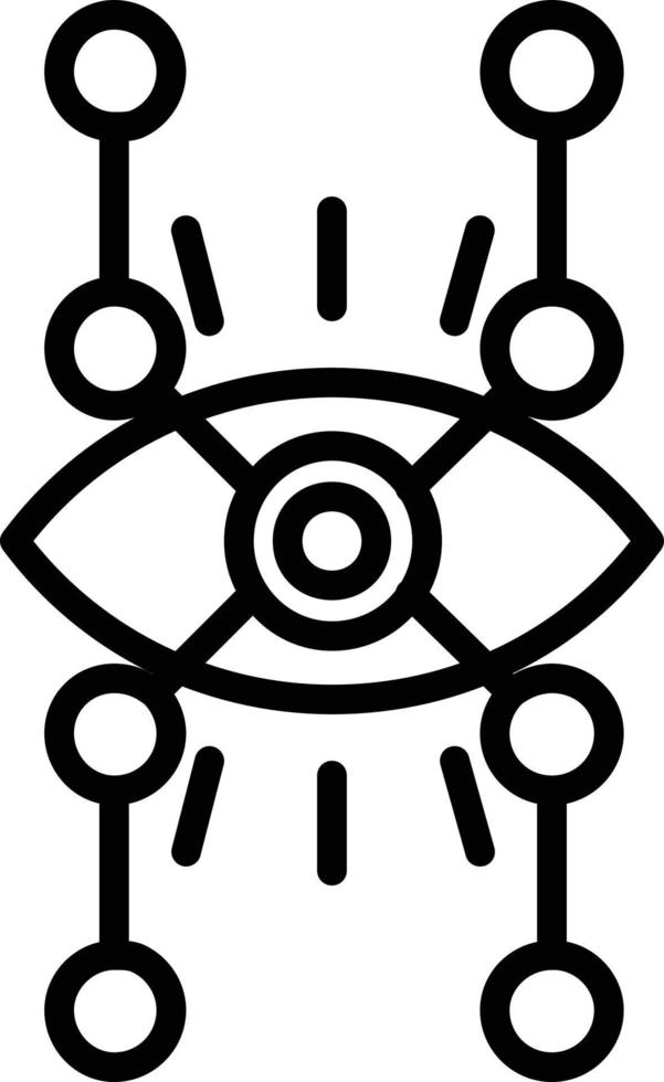 Visualization Line Icon vector