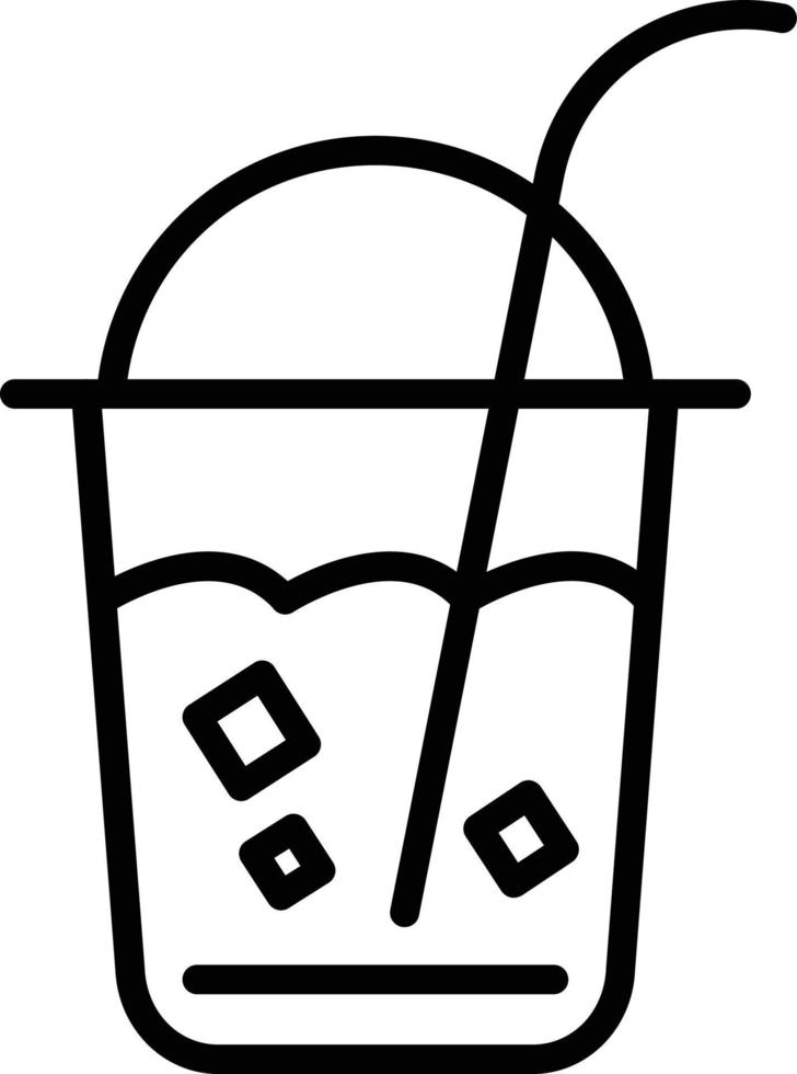 Juice Line Icon vector