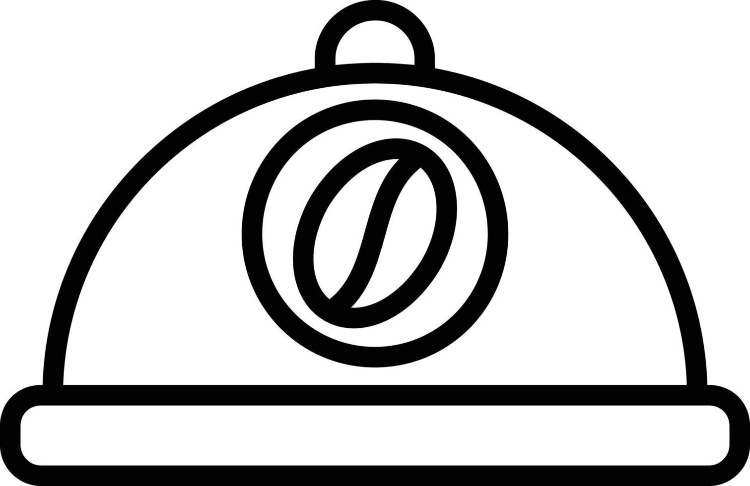 Food Tray Line Icon vector