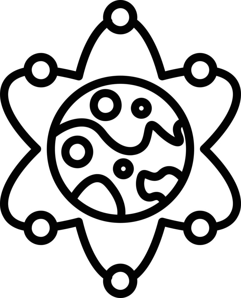 Universe Line Icon vector