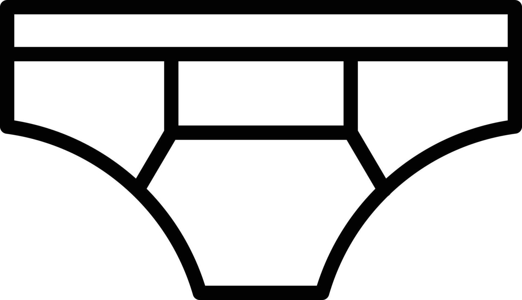 Underwear Line Icon vector