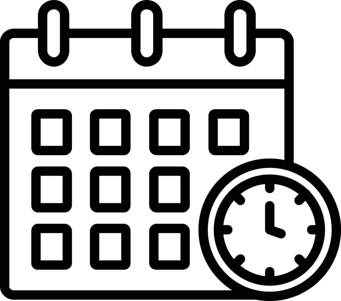 Calender Line Icon vector