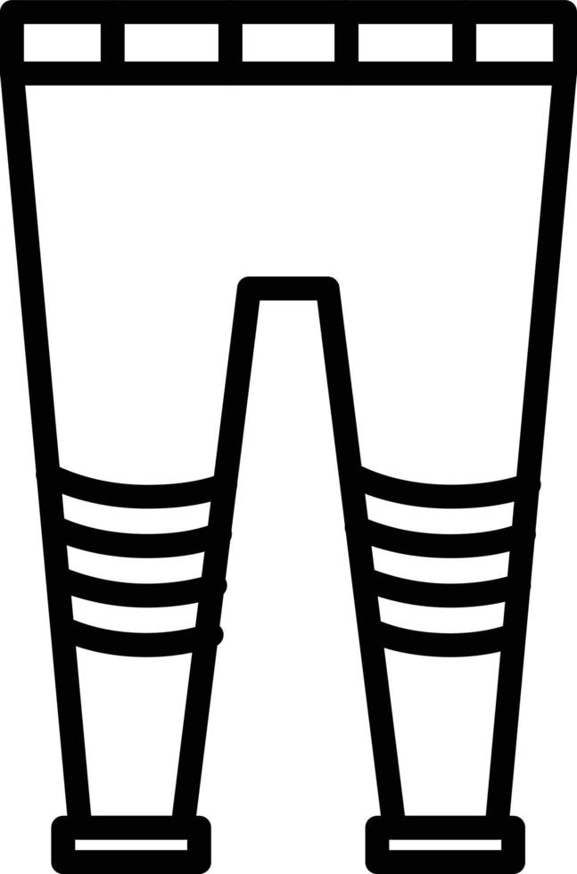 Trousers Line Icon vector