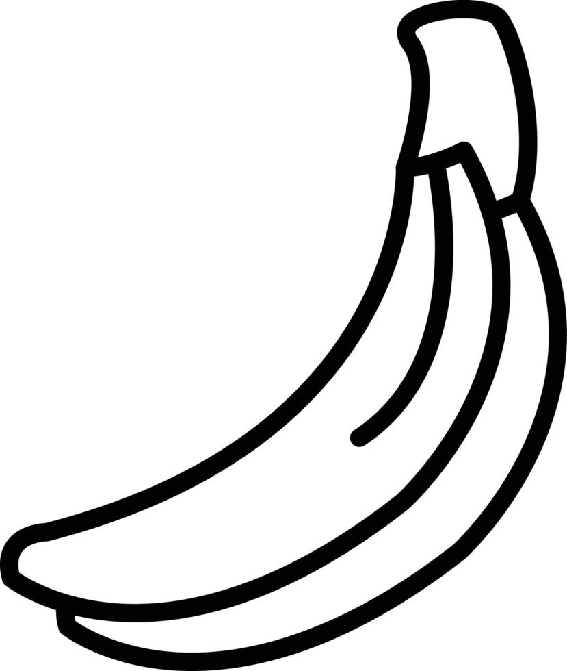 Banana Line Icon vector