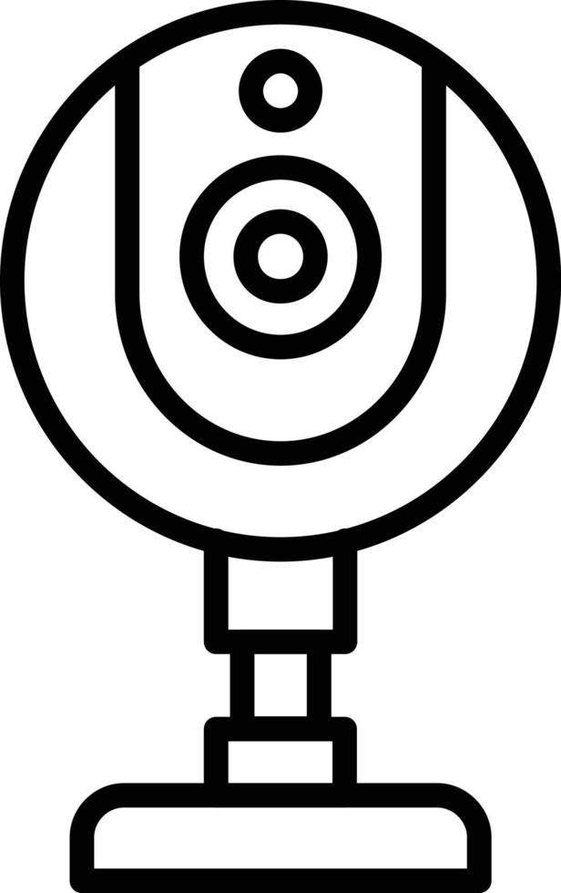 Web Cam Line Icon vector