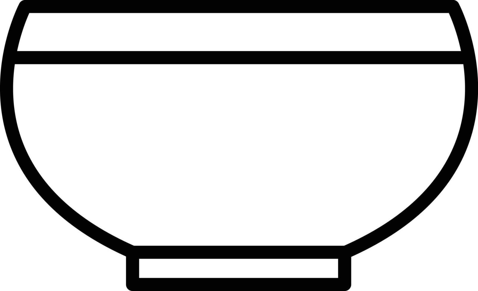 Bowl Line Icon vector