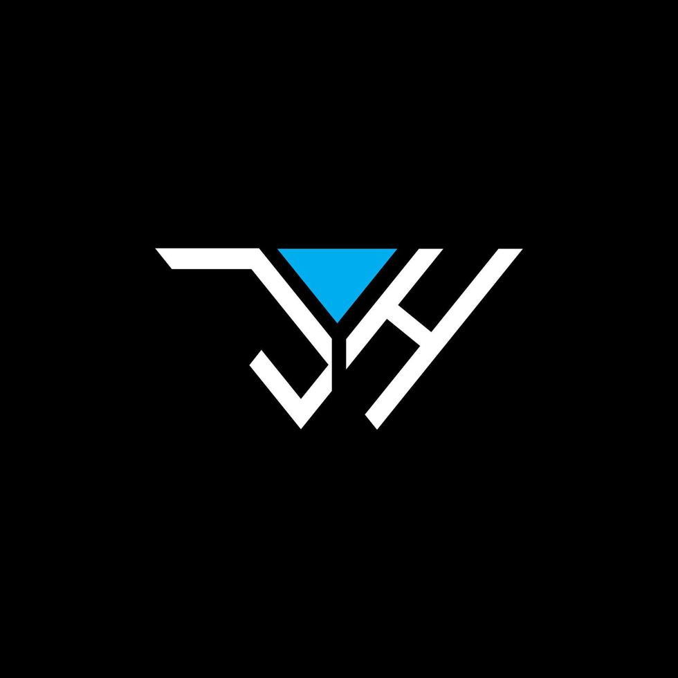 Diseño creativo del logotipo de la letra jh con gráfico vectorial, diseño de logotipo abc simple y moderno. vector