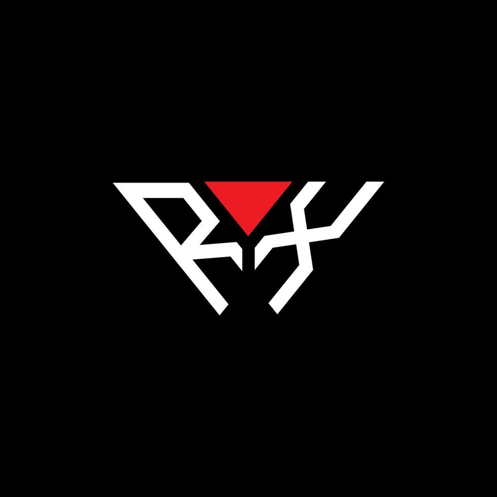 Diseño creativo del logotipo de la letra rx con gráfico vectorial, logotipo simple y moderno de rx. vector
