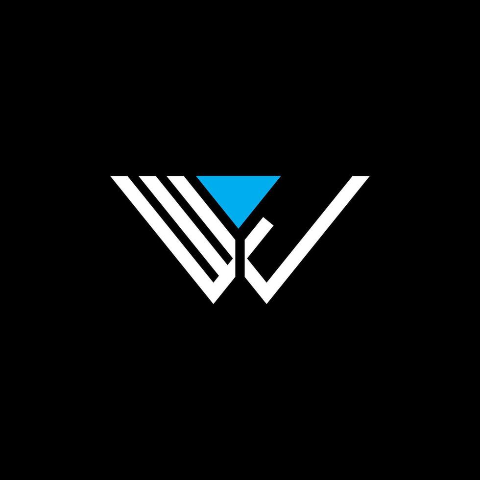 Diseño creativo del logotipo de la letra wj con gráfico vectorial, logotipo simple y moderno de wj. vector