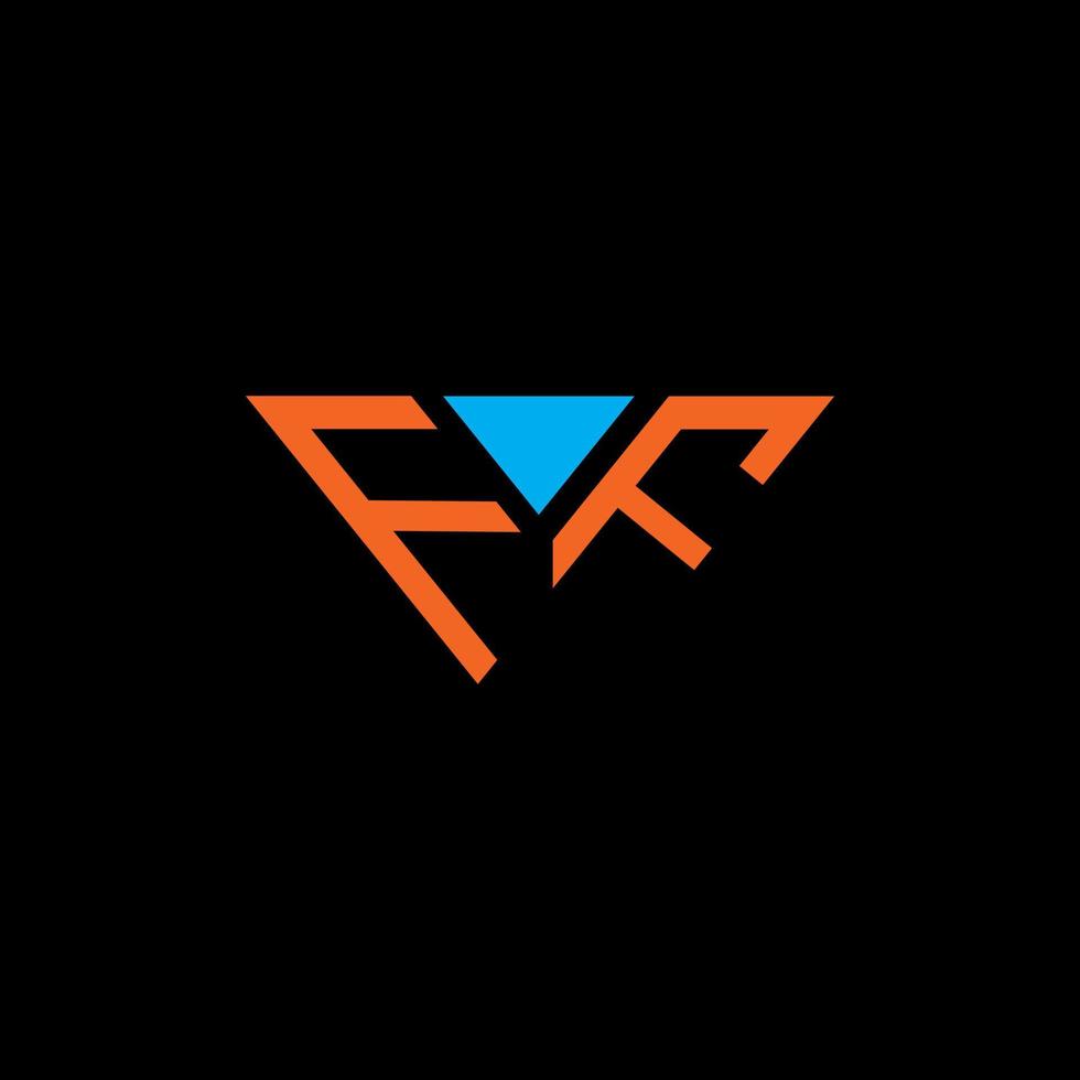 Diseño creativo del logotipo de la letra ff con gráfico vectorial, diseño de logotipo abc simple y moderno. vector