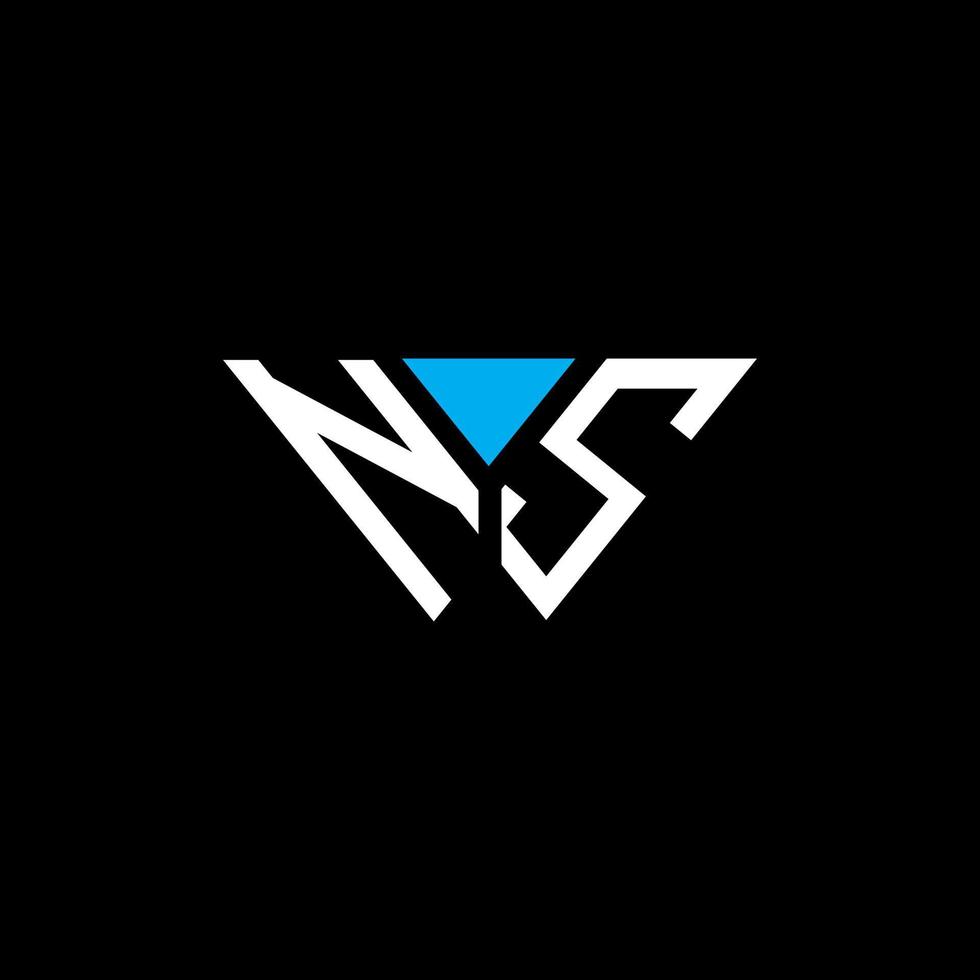 Diseño creativo del logotipo de la letra ns con gráfico vectorial, logotipo simple y moderno de ns. vector