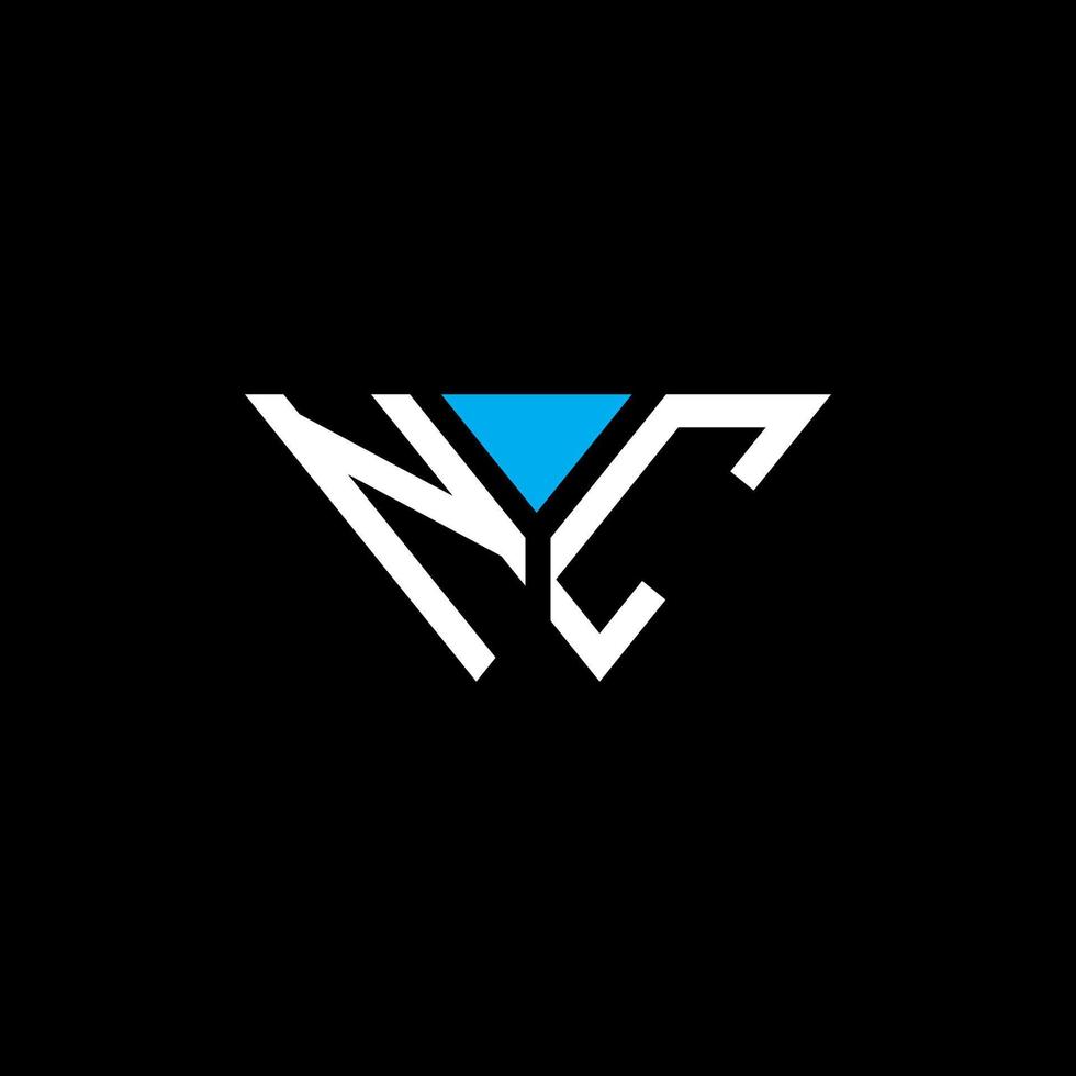 NC letter logo creative design with vector graphic, NC simple and modern logo.