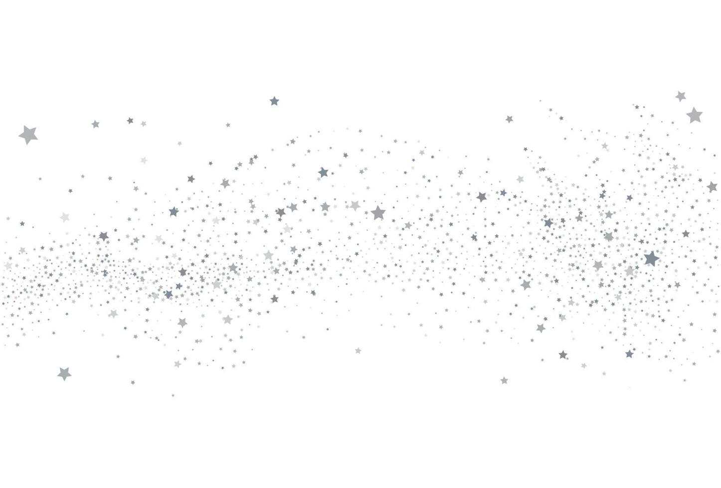 Light silver glitter confetti background. White festive texture. vector