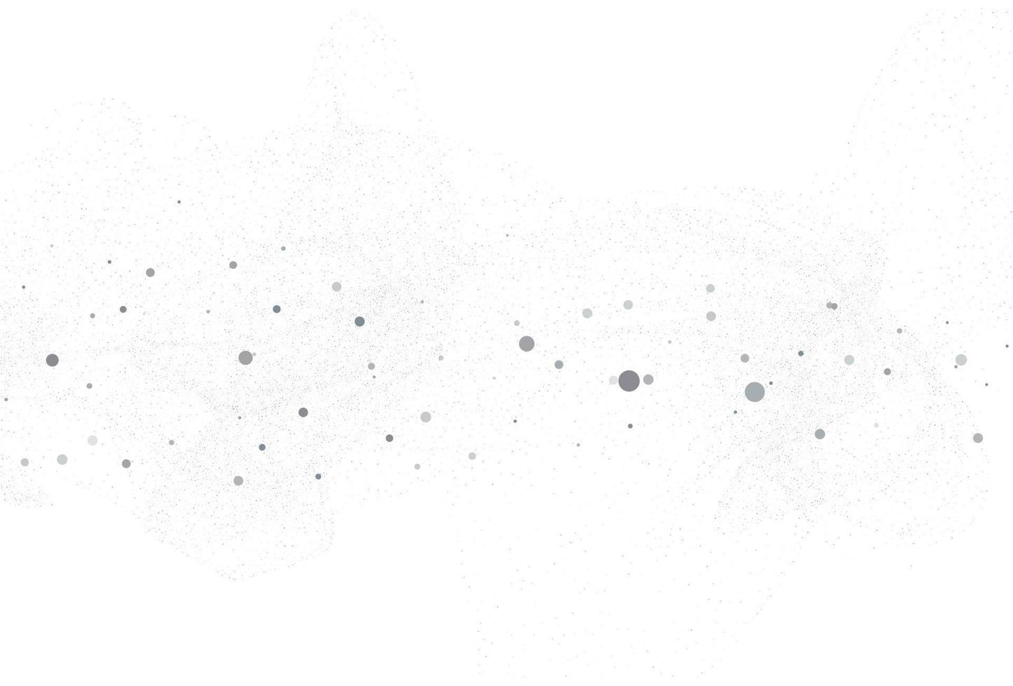 Cloud of confetti, light silver glitter round vector