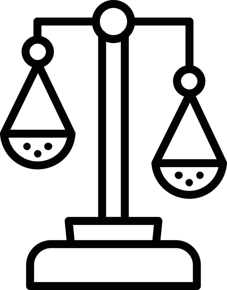 Unbalanced Line Icon vector