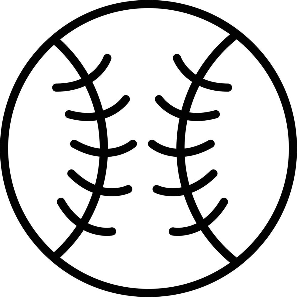 Base Ball Line Icon vector