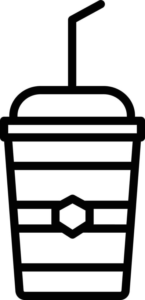 Cold Drink Line Icon vector