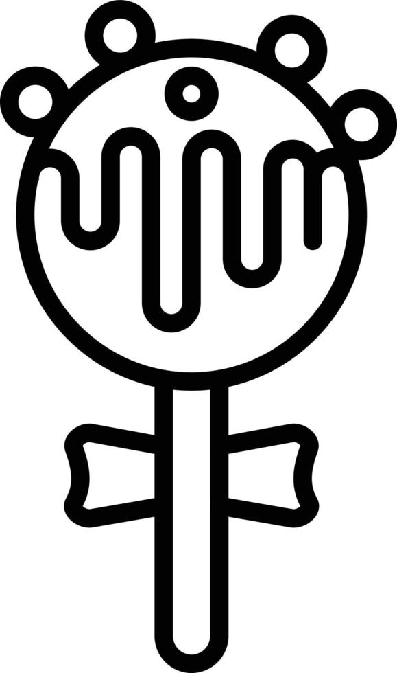Cake Pop Line Icon vector